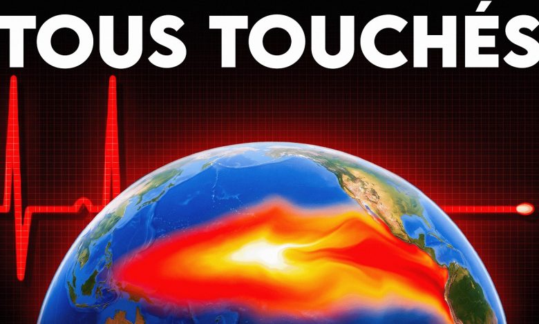 Illustration du phénomène climatique El Niño dans l’océan Pacifique