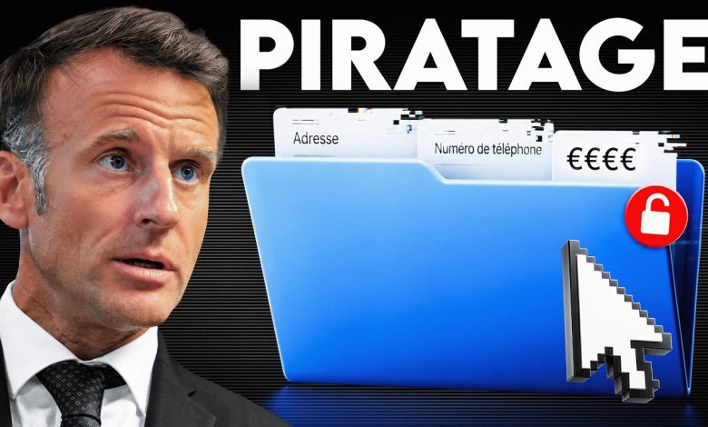 Illustration du piratage de données de services de l’État français