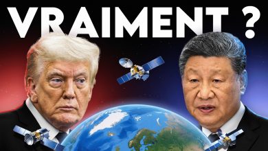Illustration de satellites en orbite autour de la Terre, au cœur des enjeux d’armement spatial