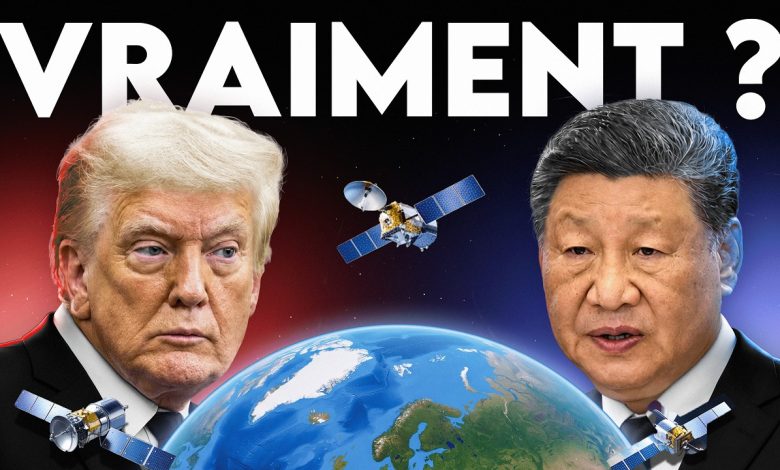 Illustration de satellites en orbite autour de la Terre, au cœur des enjeux d’armement spatial