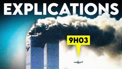 Vue des tours du World Trade Center à New York après les attentats du 11 septembre 2001