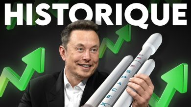 Illustration de l’entrée en Bourse de SpaceX et de ses activités spatiales